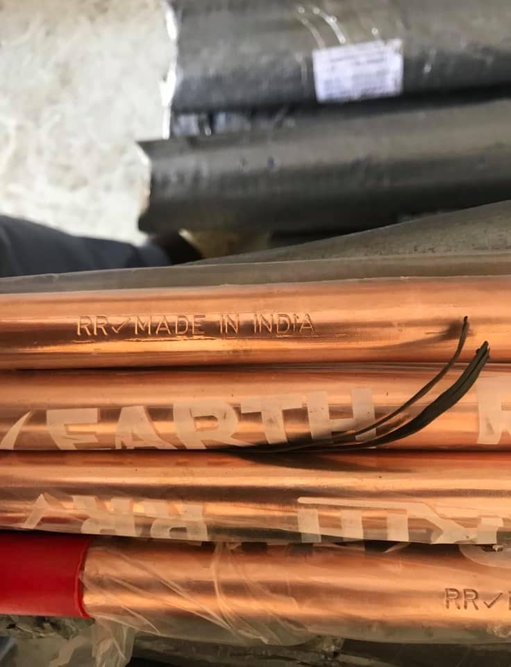 chống sét cho nhà 2 tầng - Cọc tiếp địa