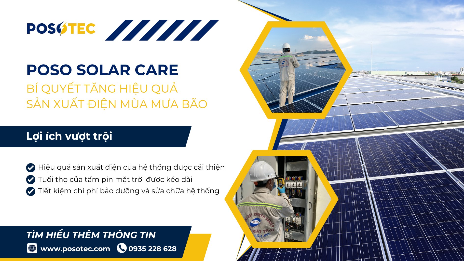Dịch vụ vệ sinh hệ thống điện mặt trời Solar Care