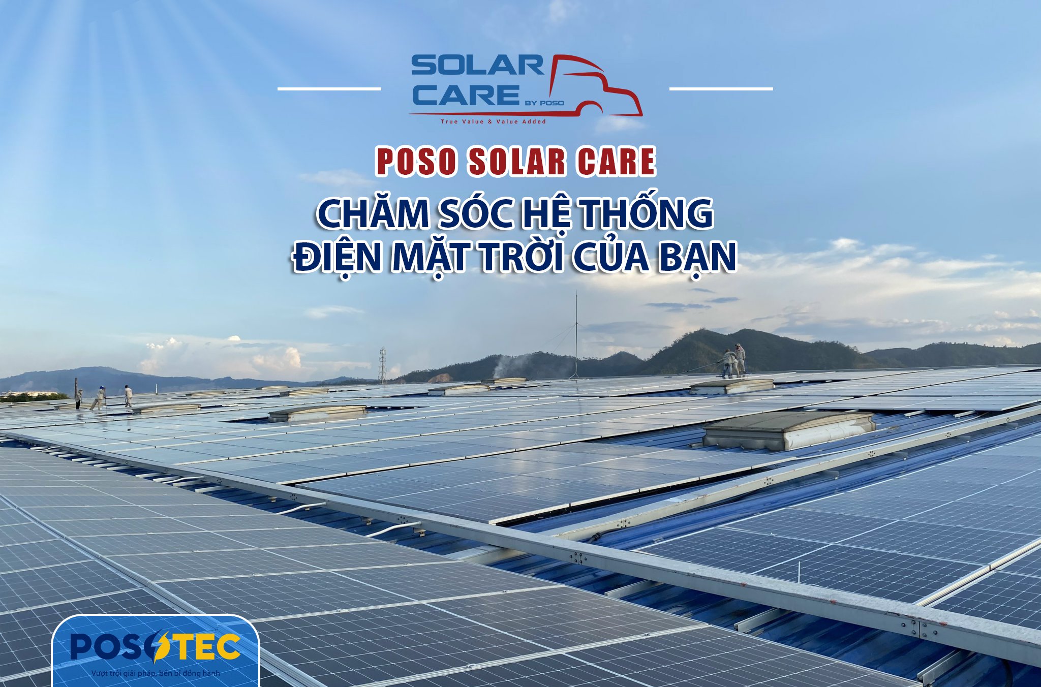 POSO Solar Care - Chăm sóc hệ thống điện mặt trời của bạn