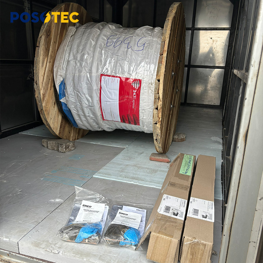 Hình ảnh POSOTEC xuất kho lô cáp thoát sét và bộ xử lý đầu cáp