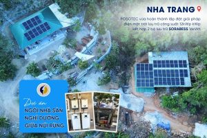 Thi công Hệ thống điện mặt trời lưu trữ 12kWp tại Nha Trang