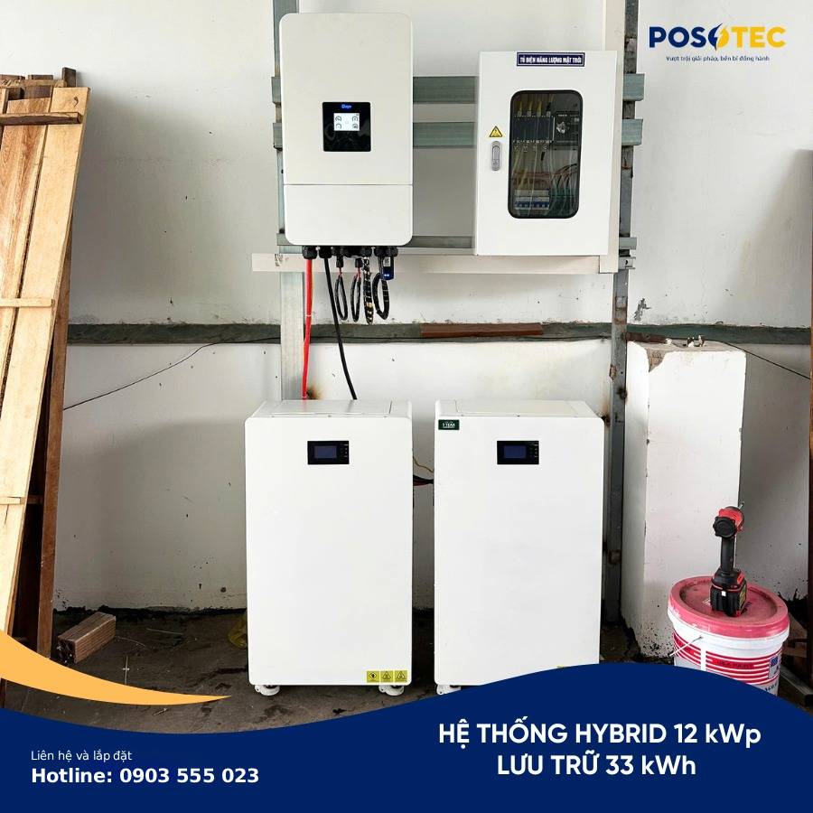 Hệ thống lưu trữ 12 kWp