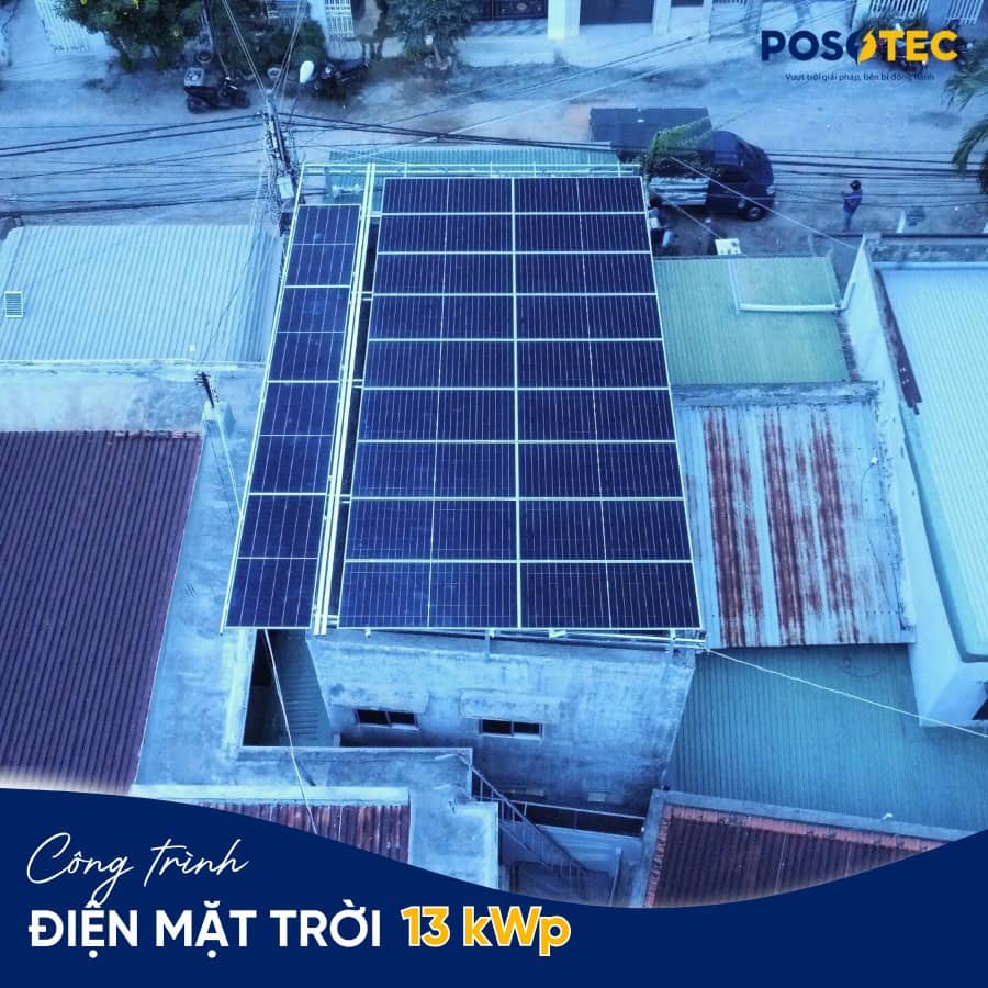 Điện năng lượng mặt trời 13kWp tại Cam Ranh