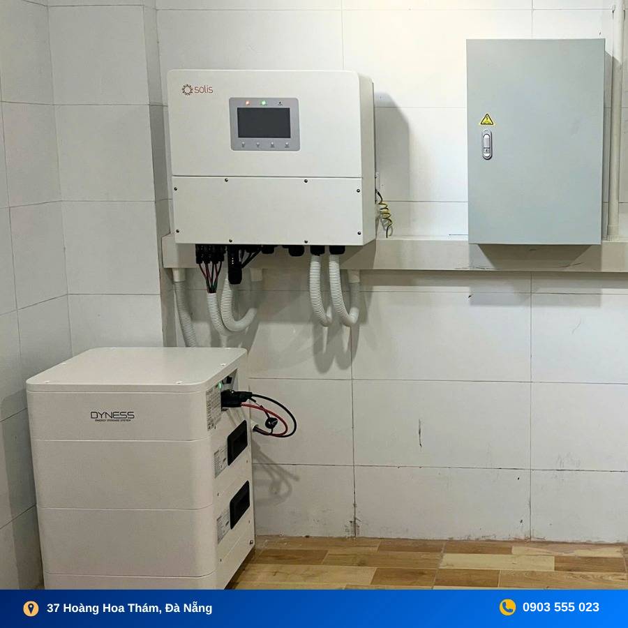 Hệ thống lưu trữ điện năng lương mặt trời 20kWp Đà Nẵng