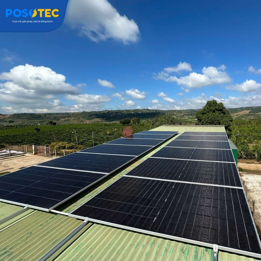 Tấm pin Thi công lắp điện mặt trời tại Cao Nguyên Lâm Đồng