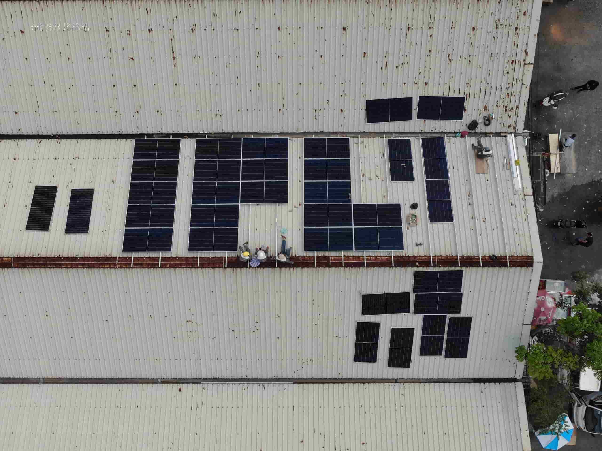 POSO thi công lắp đặt năng lượng mặt trời tại kho lạnh Đà Nẵng