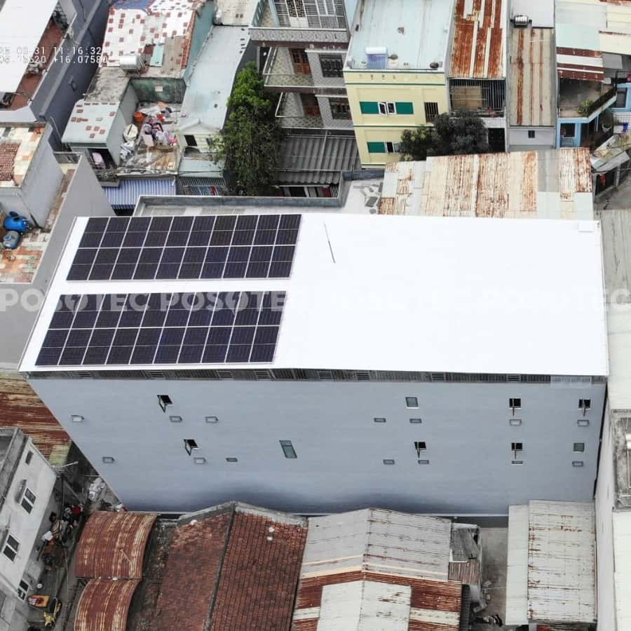 Thi công lắp điện mặt trời cho căn hộ mini 20kwp Đà Nẵng