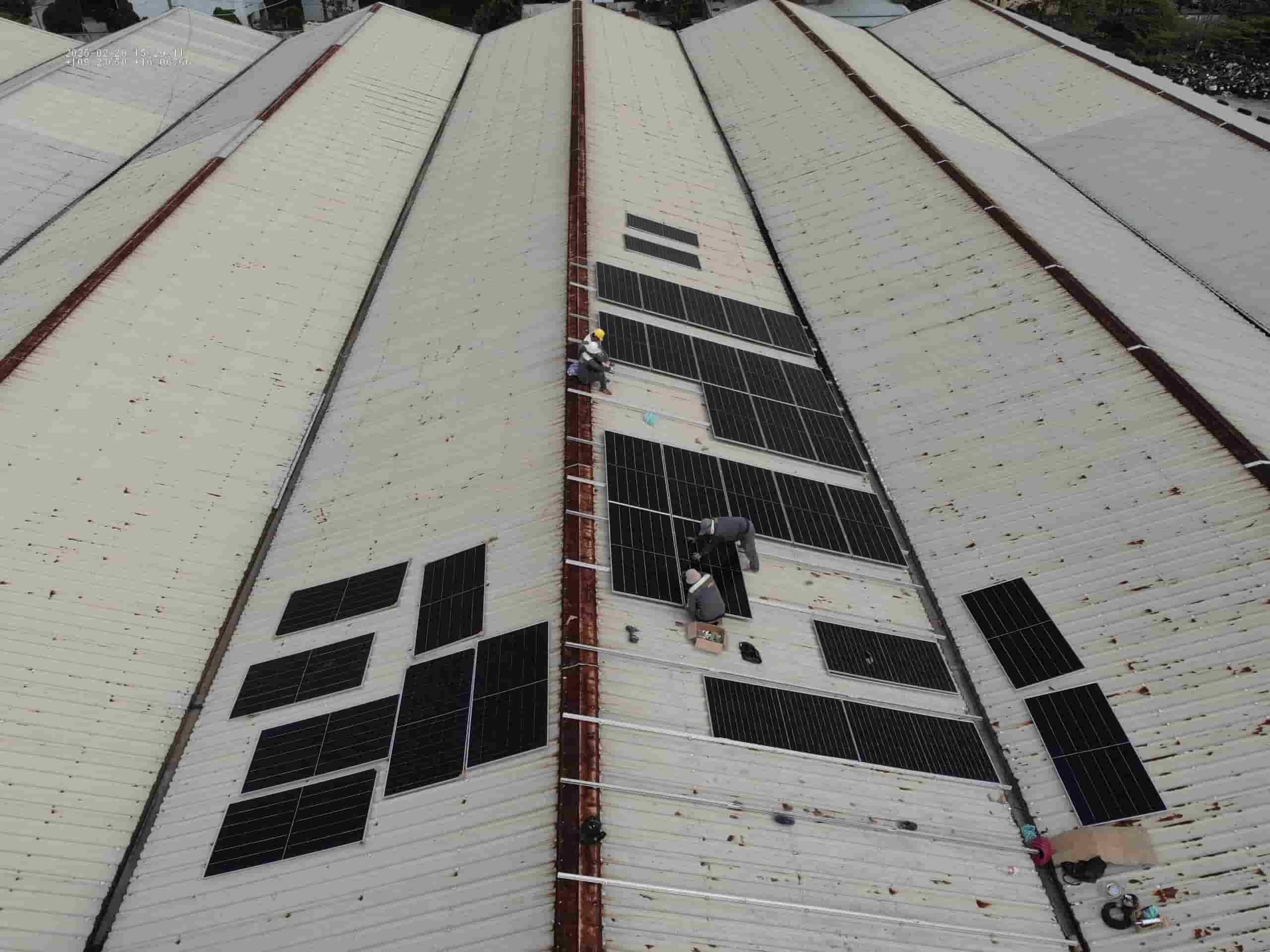 POSO thi công lắp đặt năng lượng mặt trời tại kho lạnh Đà Nẵng