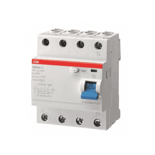 2CSF204005R1800 - Cầu dao chống dòng rò RCCB 4P 80A 30mA  F204 AC-80/0,03