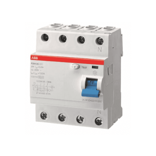 2CSF204005R3800 - Cầu dao chống dòng rò RCCB 4P 80A 300mA  F204 AC-80/0,3
