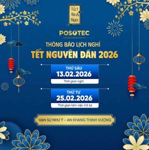 POSO thông báo nghỉ tết 2026