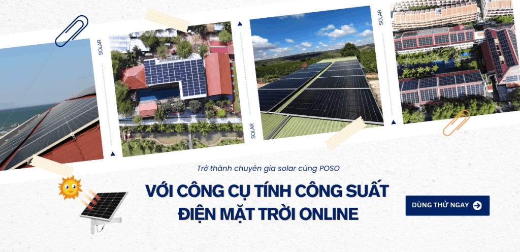 Công cụ dự toán tính công suất điện mặt trời online